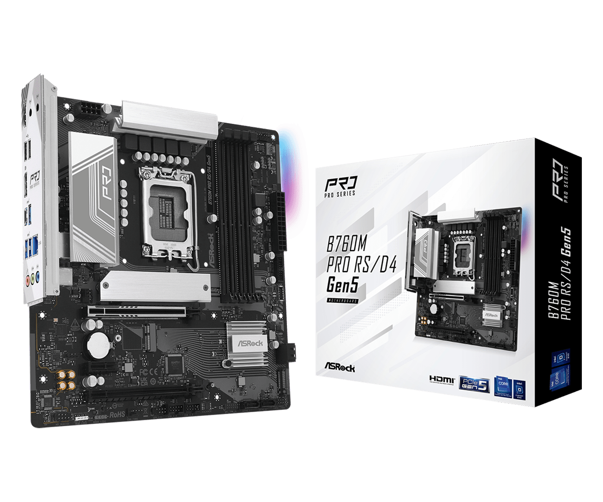 B760M Pro RS/D4 Gen5 Photos